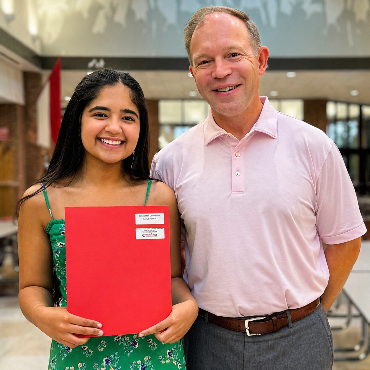 VisionQuest Scholarship l VisionQuest Eyecare Indiana Eye doctor presents scholarship to student